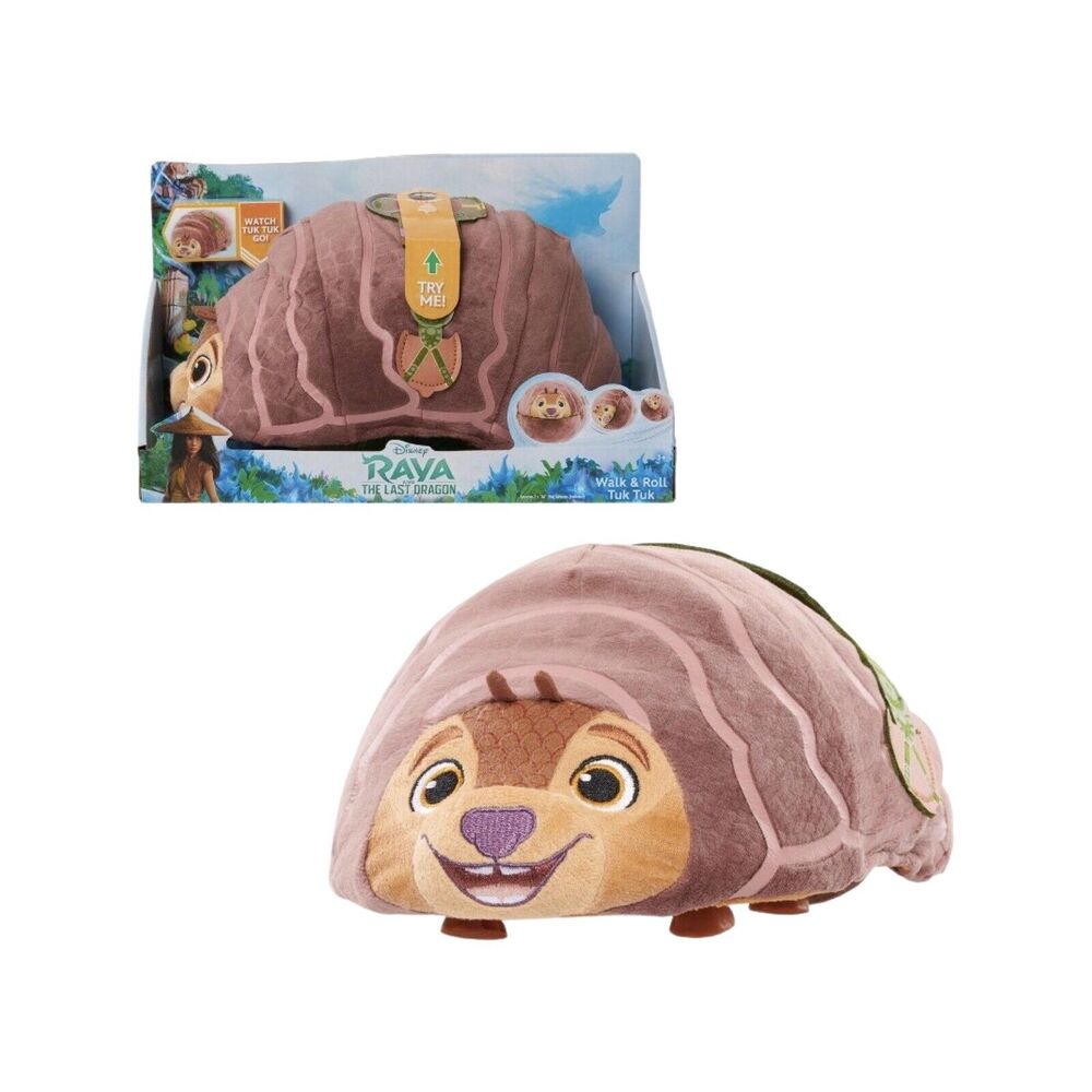 Disney Raya and the Last Dragon Walking‎ & Rolling Tuk Tuk Stuffed Animal 10"